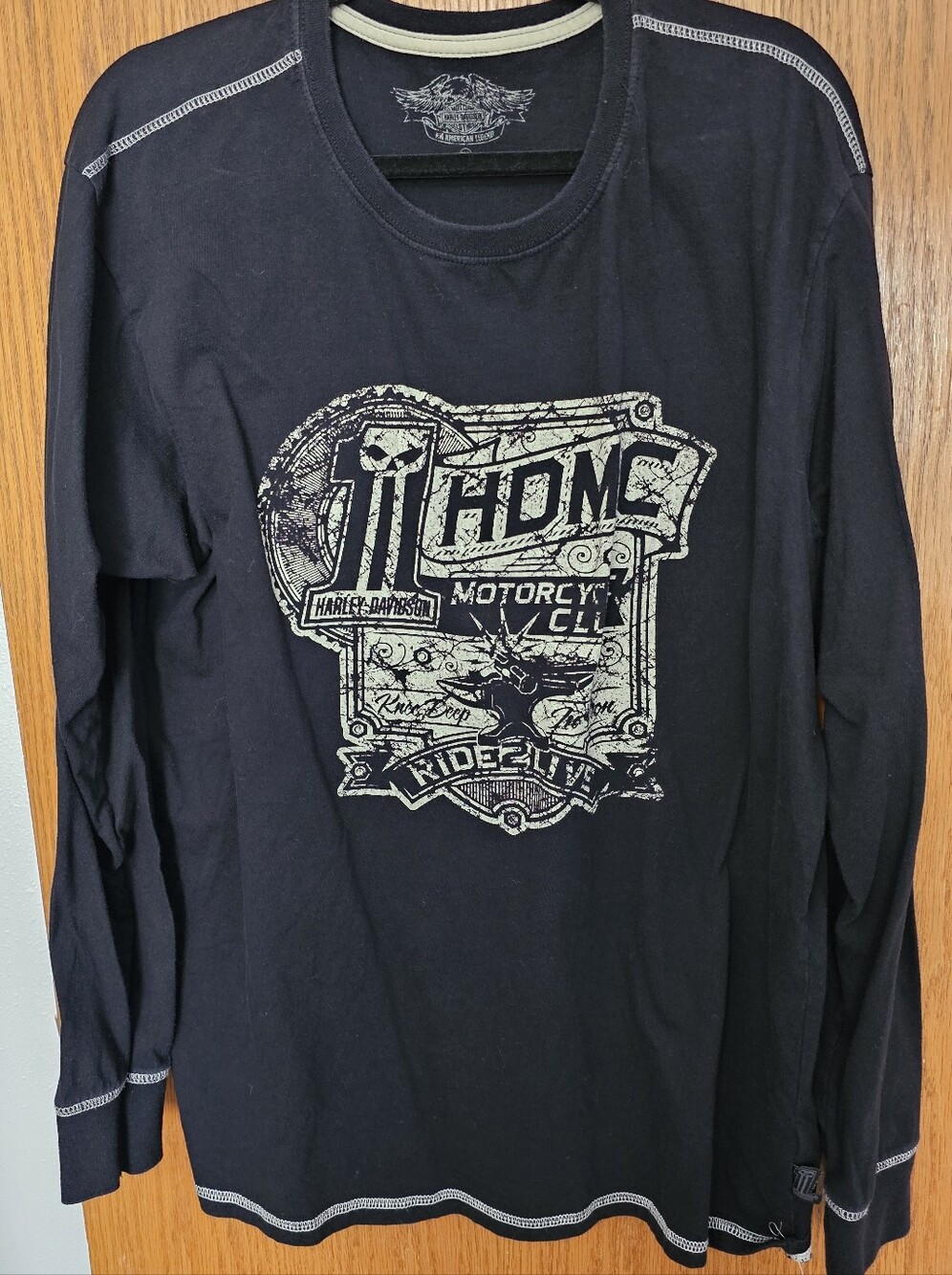 FINAL...Harley-Davidson Black Long Sleeve Graphic Tee